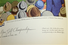1930 Fortune Magazine w/ Bobby Jones Wins British Open At St. Andrews Currier & Ives Print