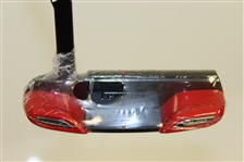 Unused Cobra Ltd Ed Putter w/ Tungsten Weighting, Leather Grip, and Head Cover - Ferrari
