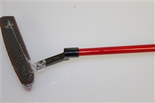Unused Cobra Ltd Ed Putter w/ Tungsten Weighting, Leather Grip, and Head Cover - Ferrari