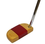 PING Dasner Wooden Head Putter w/ Brass Sole Plate & Head Cover - Great Condition
