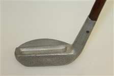 Superfine Aluminum Mallet Putter with 4 Lead Weights, Indented Crown, & Criss-Cross Face