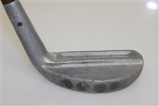Superfine Aluminum Mallet Putter with 4 Lead Weights, Indented Crown, & Criss-Cross Face