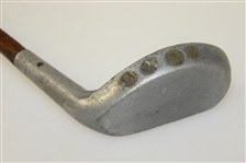 Superfine Aluminum Mallet Putter with 4 Lead Weights, Indented Crown, & Criss-Cross Face
