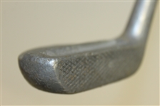 Superfine Aluminum Mallet Putter with 4 Lead Weights, Indented Crown, & Criss-Cross Face