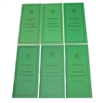 Lot of Six Records of the Masters Tournament Booklets - 1982-1984 & 1987-1989