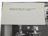 Ben Hogan's Golf Trophy Display Original Joe Clark Photo - Ford Division Employee Trophies