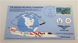 1976 Freedom's Way USA First Day Cover and Information Booklet - Arnold Palmer Commanded Flight