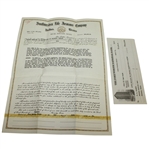Ben Hogans Real Estate Note and Fort Worth National Bank Check