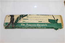 1960 Augusta Chronicle Masters Edition Newspaper - Palmer Win - Deane Beman Collection