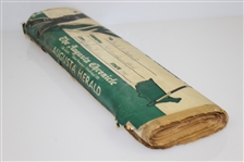 1960 Augusta Chronicle Masters Edition Newspaper - Palmer Win - Deane Beman Collection
