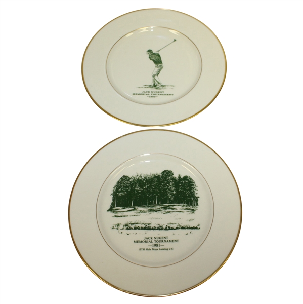 Jack Nugent Memorial Tournament Plates - 1980 & 1981