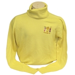 Ray Floyds 1981 Ryder Cup USA Team Issued Cashmere Uniform Yellow Sweater