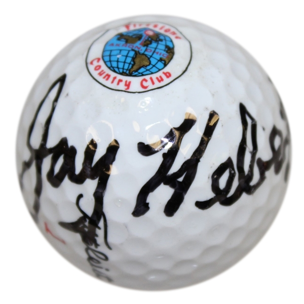 Jay Hebert Signed Firestone Country Club Logo Golf Ball JSA ALOA