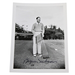 Byron Nelson Signed Black & White 4x6 Photo - Holding Irons/Woods JSA ALOA