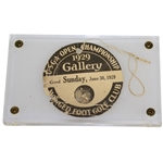 1929 US Open at Winged Foot Sunday Playoff Ticket - Bobby Jones Winner!