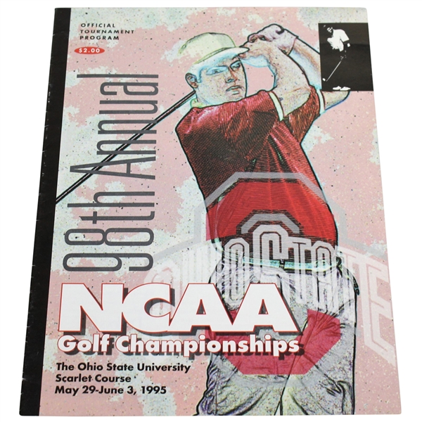1995 NCAA Golf Championships Program - Tiger Woods Freshman Year & Placed 5th