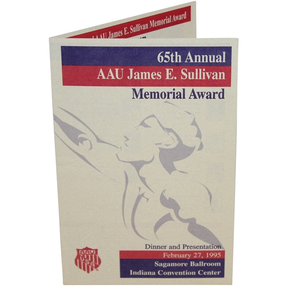 1995 AAU James E. Sullivan 65th Annual Memorial Award Dinner Program - Tiger Finalist