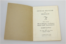 1930 La Gorce Open Golf Tournament Program with Top Players of the Day - 3rd Annual