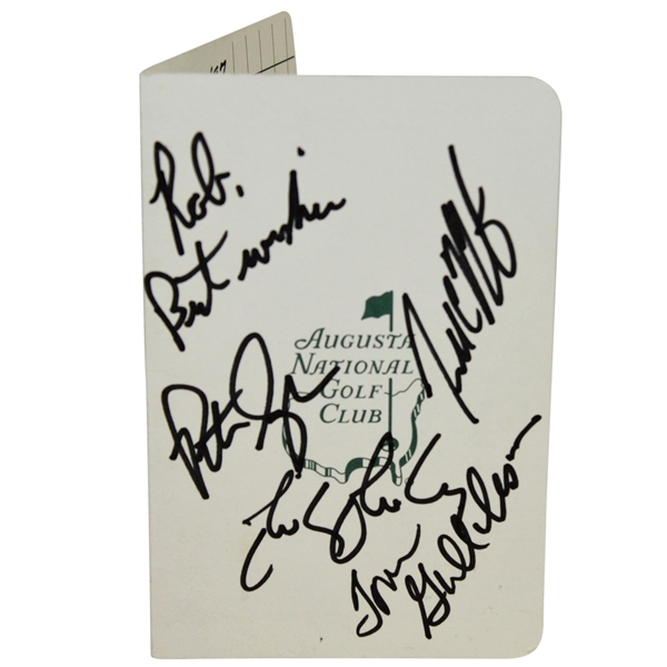 1997 Davis Cup American Team Signed Augusta National Scorecard JSA ALOA