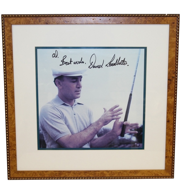 David Leadbetter Signed & Personalized Ben Hogan Grip Photo - Framed JSA ALOA