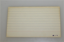 Roland R. MacKenzie Walker Cup 1926, 1928, & 1930 Signed 3x5 Card JSA ALOA