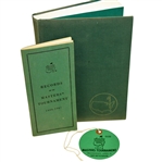 1974 Masters Ticket, 1988 Records of the Masters Booklet, & Story of Augusta National Book