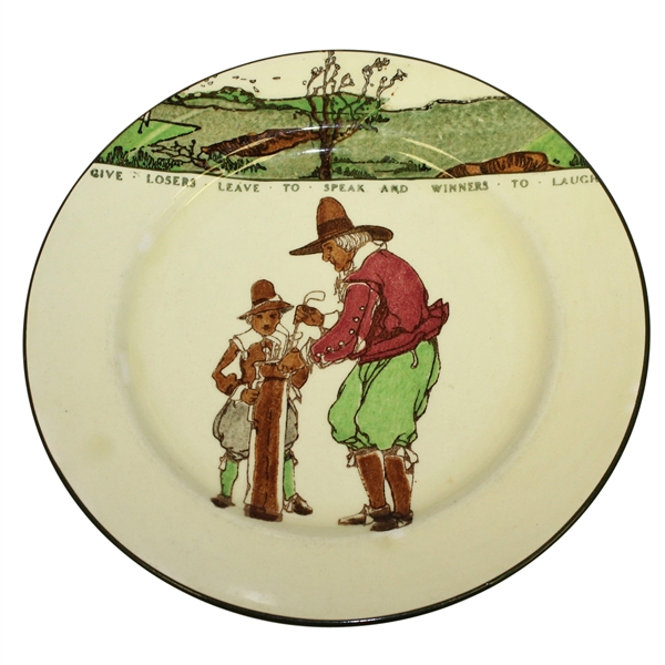 Royal Doulton Golf Plate Give Losers Leave To Speak, And Winners To Laugh