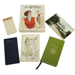 Two Rules of Golf Booklets, The Ri-Co Muffler, Wilson Hint Book, Postcard, & Score Book