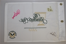 2000 President's Cup at Robert Trent Jones GC Flag Signed by Strange, Kite, & JSA ALOA
