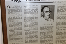 Charles Price's 1983 'The Haig and I: Part 2' GWAA First Place Plaque - Writing Competition