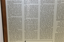 Charles Price's 1983 'The Haig and I: Part 2' GWAA First Place Plaque - Writing Competition