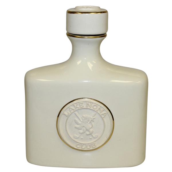 Lake Nona Club Golf Club Bill Waugh Handcrafted Porcelain Decanter 