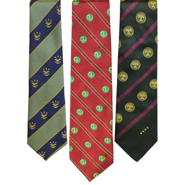 Three Golf Ties - NEC World Series of Golf at Firestone, I.G.C., & B.G.C.C.