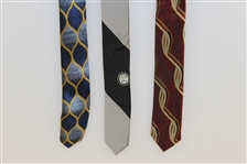 Three PGA of America Golf Ties - Blue/Gold, Black/Silver, & Red/Swirl