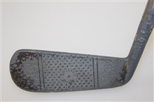 British Made Chrome Direktor Putter w/ checkered face - Thumb Groove 
