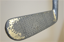 British Made Chrome Direktor Putter w/ checkered face - Thumb Groove 