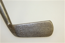 Smooth Face Hand Forged D. Anderson & Sons St. Andrews Scotland Special Putter w/ Pat. Number