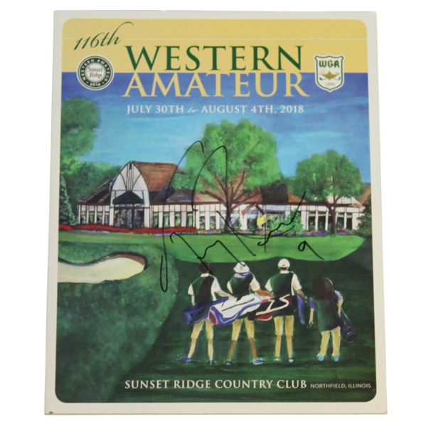 Tony Romo Signed 2018 Western Amateur Program JSA ALOA