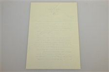 Herbert Warren Wind Five Signed Letters to Charles Price JSA ALOA