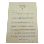 Herbert Warren Wind Five Signed Letters to Charles Price JSA ALOA