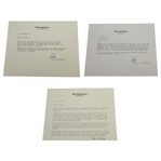 Harold Schonberg Signed Three Letters to Charles Price JSA ALOA