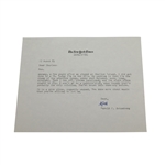 Harold Schonberg Signed Three Letters to Charles Price JSA ALOA