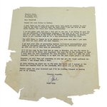 Paul Hahn Signed Five Letters/Postcards to Charles Price - 1950's JSA ALOA 