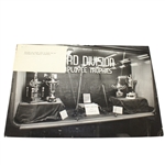 Ben Hogans Golf Trophy Display Original Joe Clark Photo - Ford Division Employee Trophies