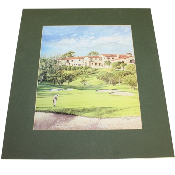 Ben Hogan at Riviera Jim Fitzpatrick Print - Matted