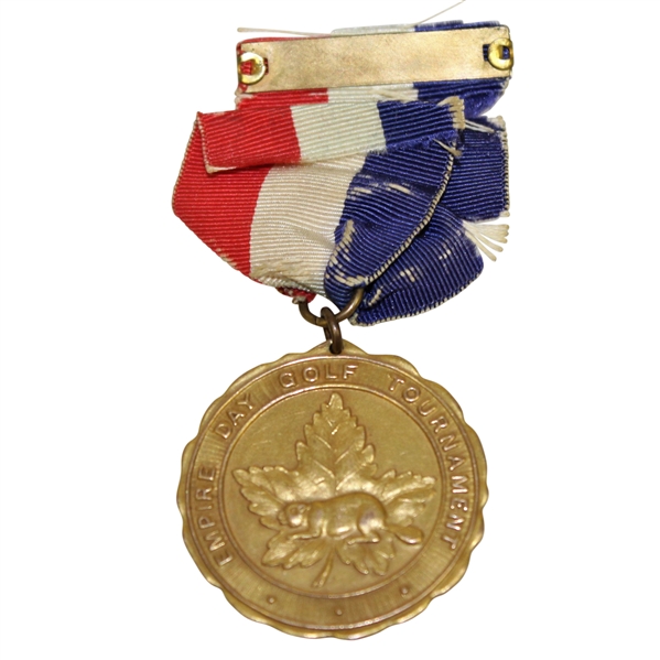 1941 Empire Day Golf Tournament at G.V.C.C. 10k Gold Filled Medal Won by Sarah Saxe