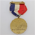 1941 Empire Day Golf Tournament at G.V.C.C. 10k Gold Filled Medal Won by Sarah Saxe