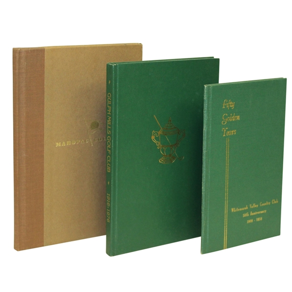 Gulph Mills CC, Mahopac CC, & Whitemarsh Valley CC Club History Books