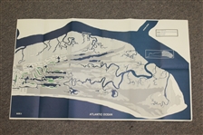 1982 Kiawah Island Master Plan Foldout Double-Sided Map