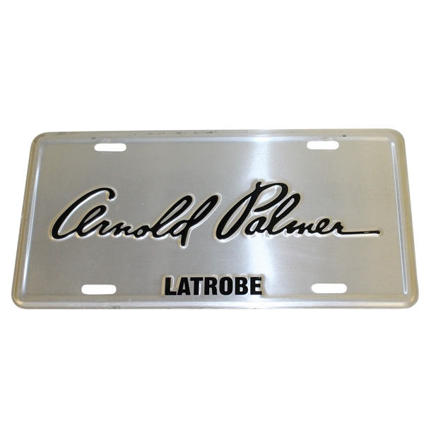 Arnold Palmer Signature Silver Latrobe License Plate
